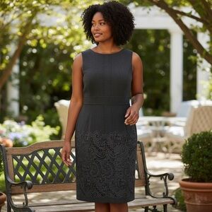 Elegant Charcoal  Midi Dress